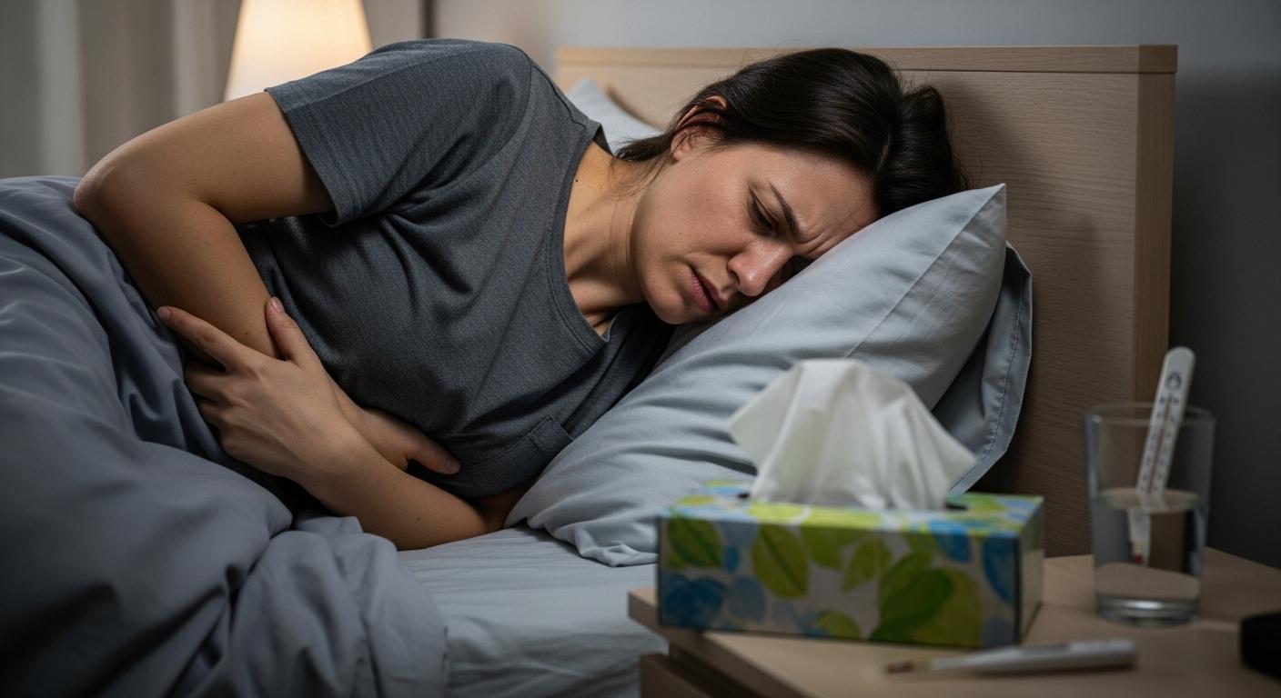 독감 증상 복통