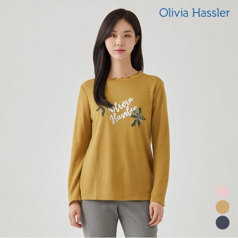 올리비아하슬러 물결7부프린팅티셔츠 OH0WTS201