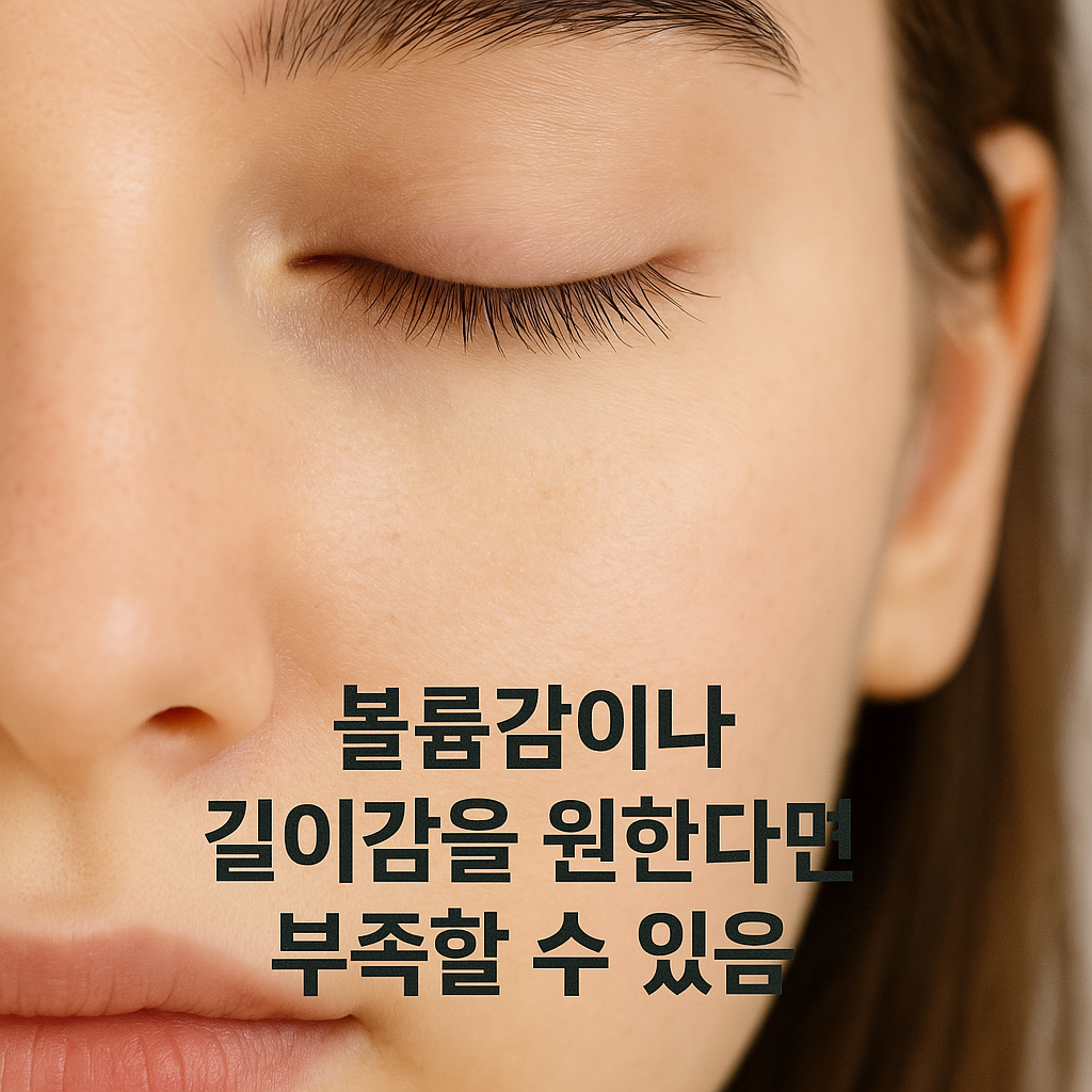 볼륨감이나 길이감을 원한다면 부족할 수 있음