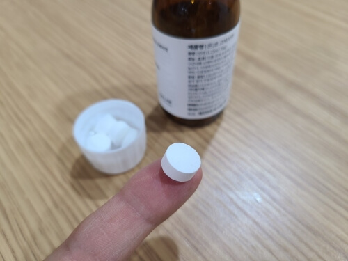 고체 치약 1알 사진