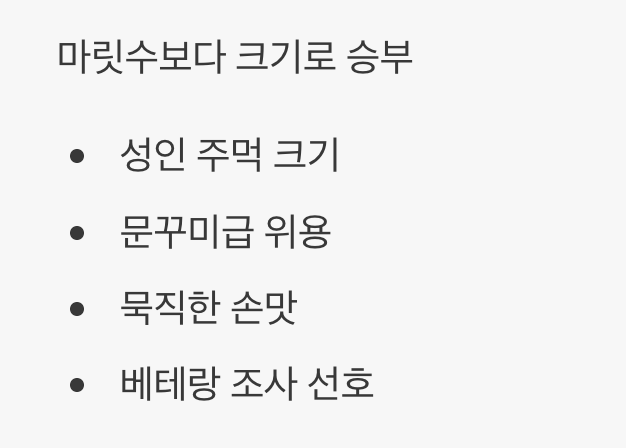 묵직한 손맛, 대물 시즌의 시작 (10월 말 ~ 11월)