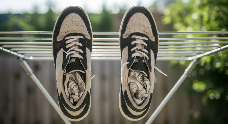 통풍이 잘되는 그늘에서 완벽하게 말려야 합니다.