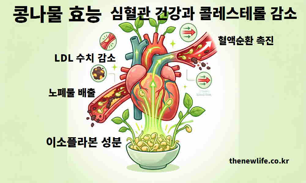 콩나물 효능 심혈관 건강 콜레스테롤 감소