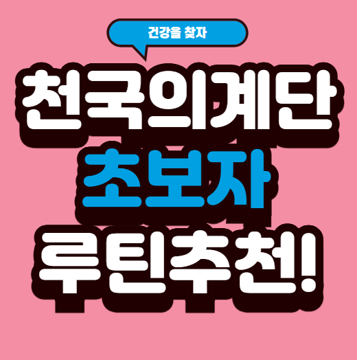 천국의계단초보자루틴 추천