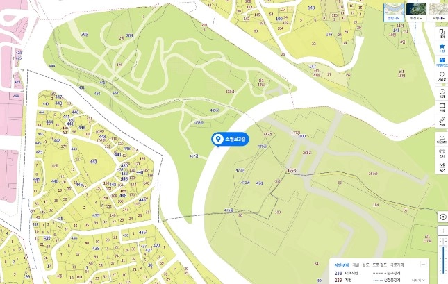 네이버지도 지적도 변경