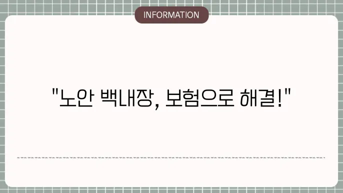 노안 백내장 실4비: 