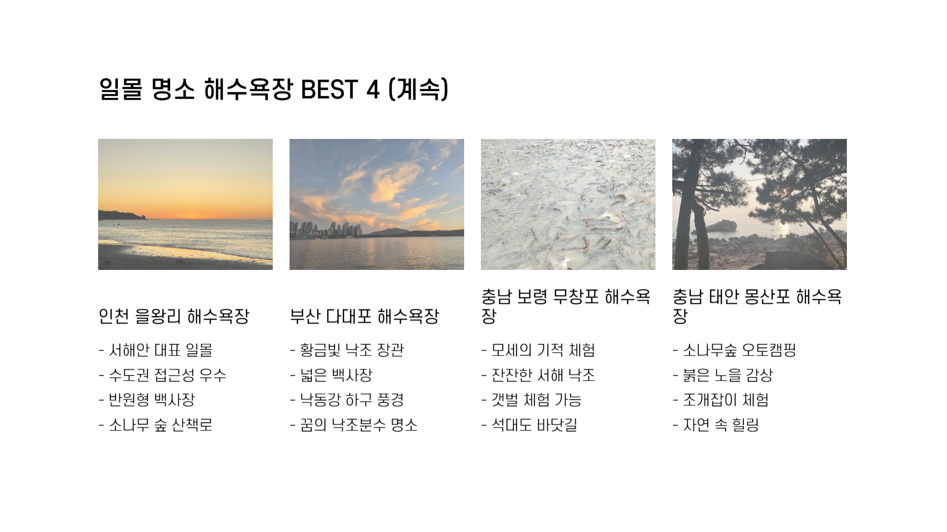 전국 해수욕장 개장일