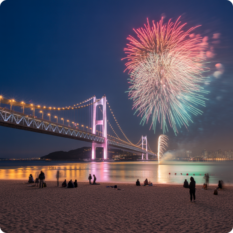 부산 불꽃축제 예매 ai 이미지