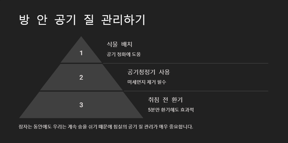숙면을 돕는 환경 만들기, 침실 최적화 방법