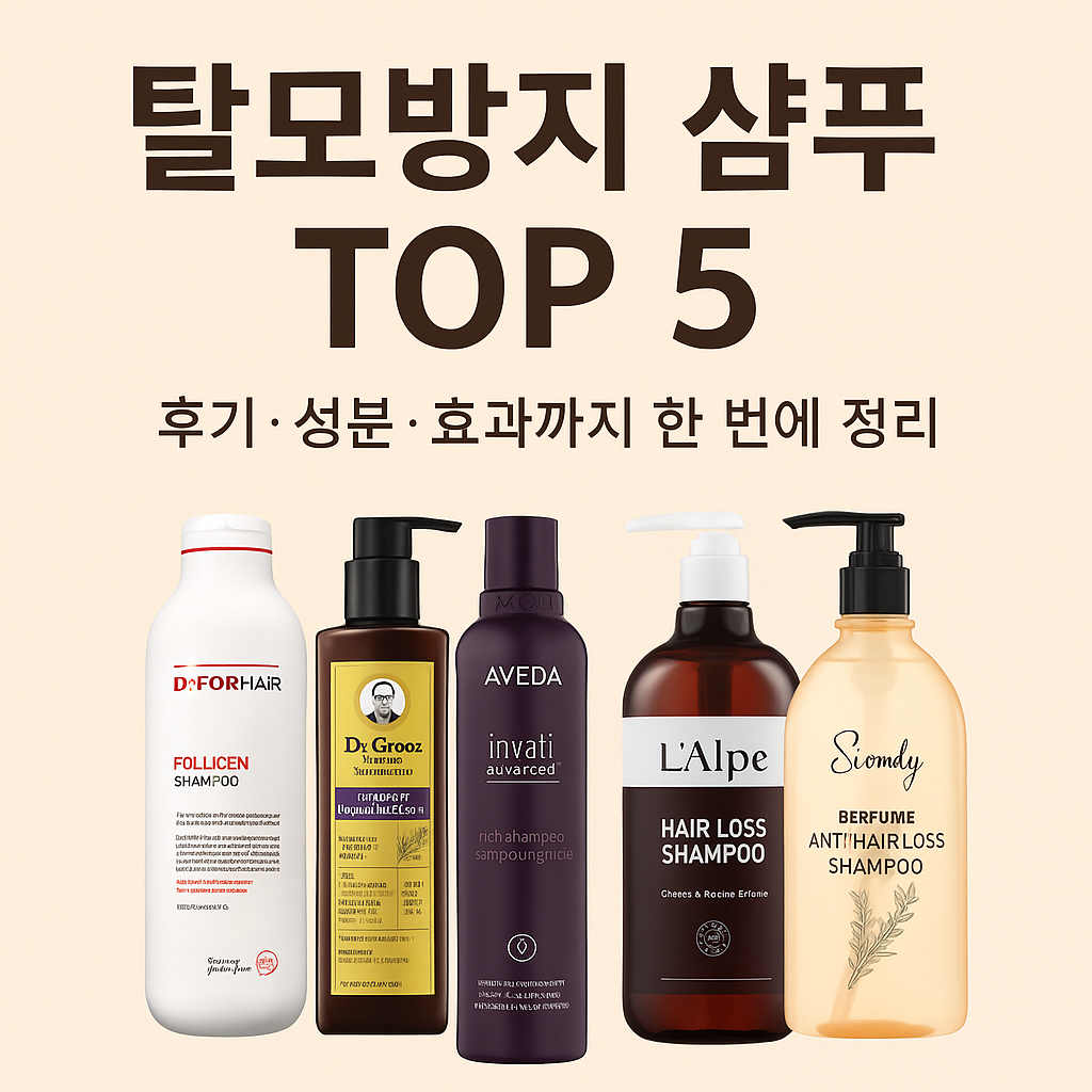 탈모방지 샴푸 TOP5 이미지