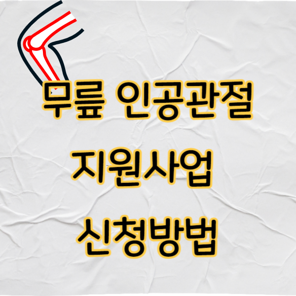 무릎 인공관절 지원사업