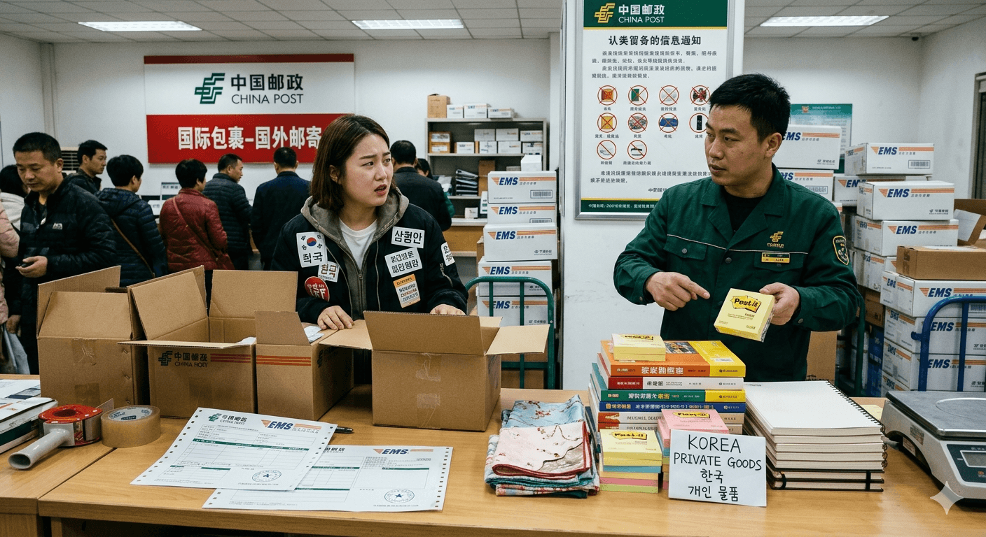 중국 국제소포 금지 품목 — 책, 포스트잇, 손수건 등 예측 불가능한 발송 기준 정리