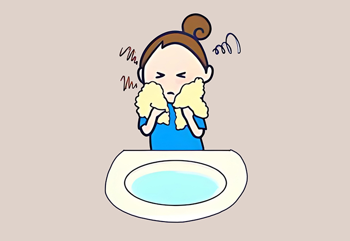 피부에-과도한-마찰로-자극이-있는-여성