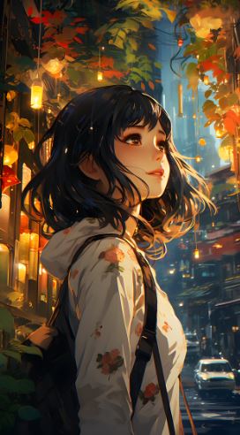 애니메이션 데일리룩 패션 예시 사진