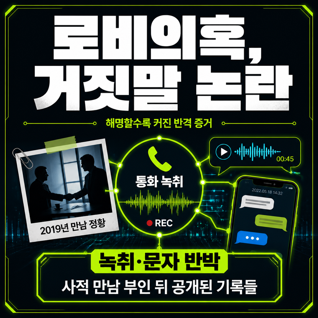 로비의혹, 거짓말 논란