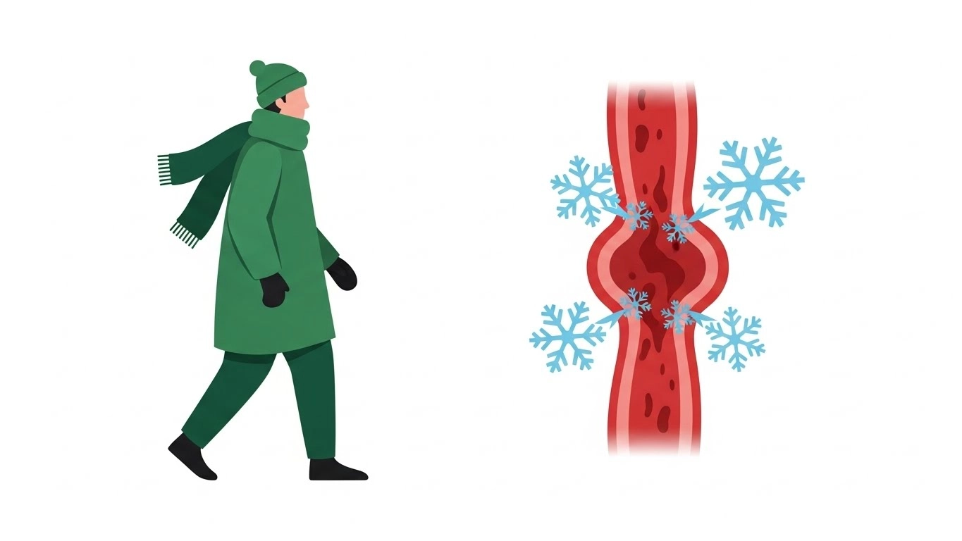 겨울이 되면 왜 수치가 오를까 딱딱해진 혈관 탄력을 다시 살리는 법