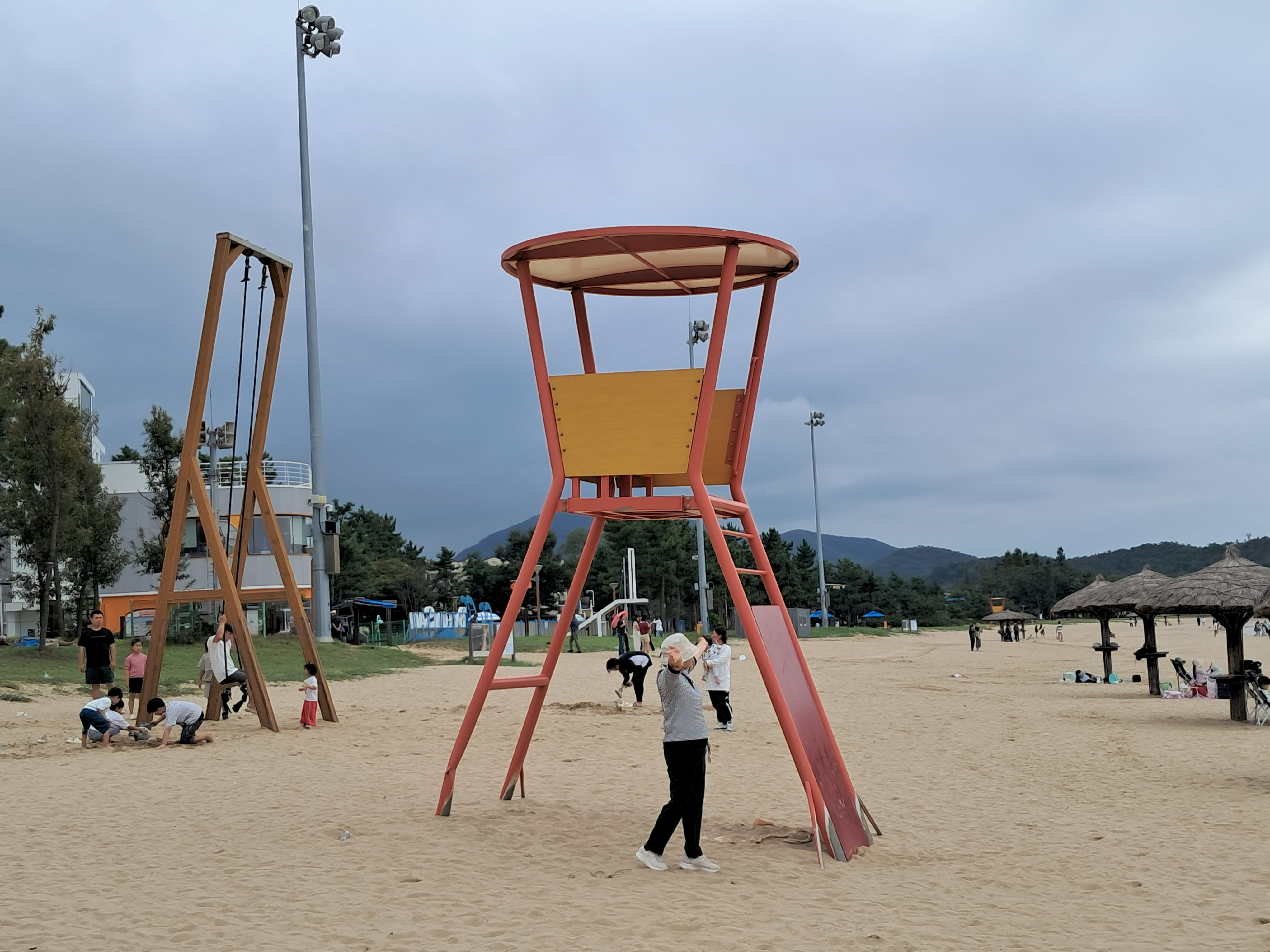 채석강 관광 후 찾은 변산해수욕장의 서해 풍경