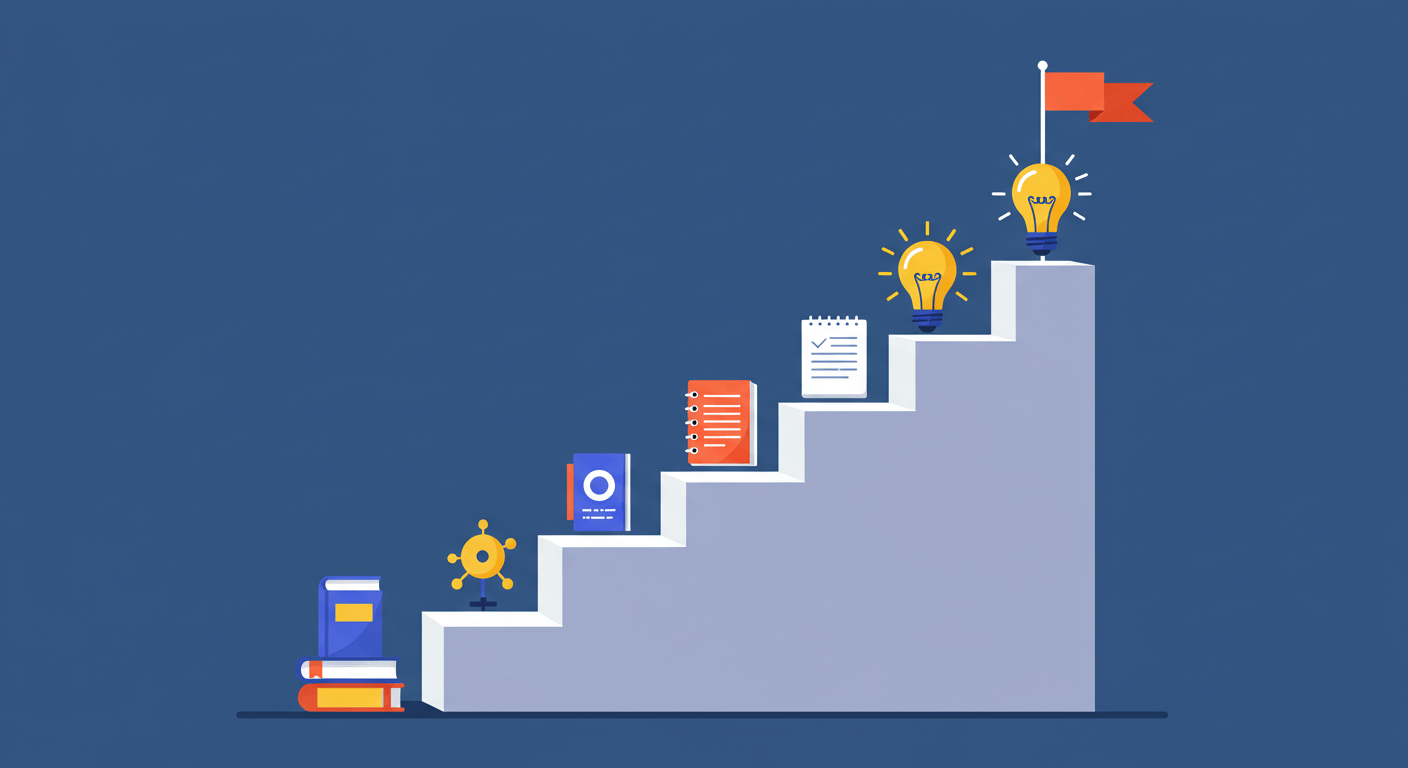 "실행력: 작게 시작하고 꾸준히 실천하는 힘"에 대한 이미지입니다.