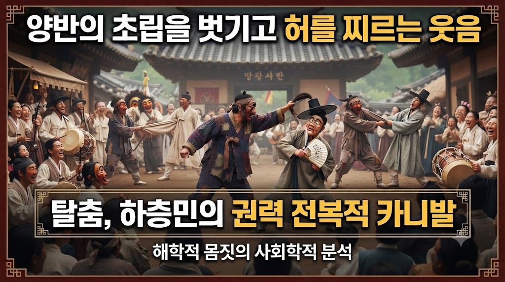 양반의 초립을 벗기고 허를 찌르는 웃음: 민속무용 탈춤 속 하층민의 해학적 몸짓에 담긴 권력 전복적 카니발(Carnival) 이론 분석