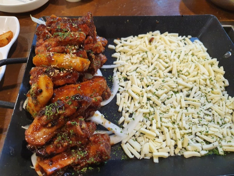 대전 둔산동 쪽갈비집, 불타는쪽갈비