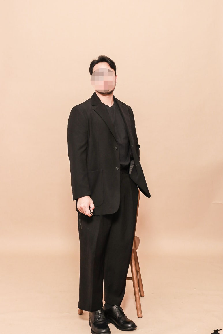 데일리룩(2024. 11. 3.)가먼트레이블 셋업 수트GL-Daddy 블랙, 무신사 무신사스탠다드 반팔 티셔츠, kinch! 킨치(KINCHI) SHOWER - 808더비슈즈 구두