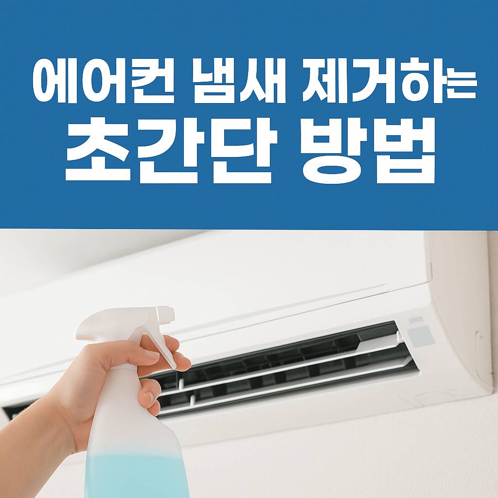 에어컨 냄새 제거하는 초간단 방법