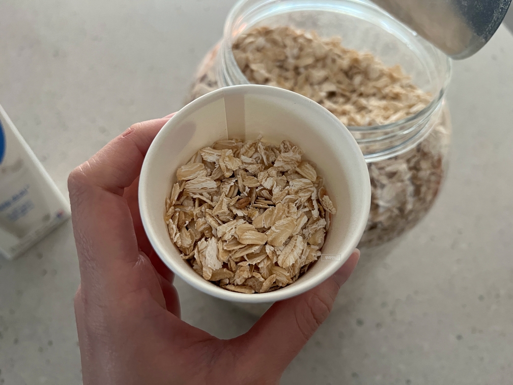 오트밀은 30g 만 있으면 돼요