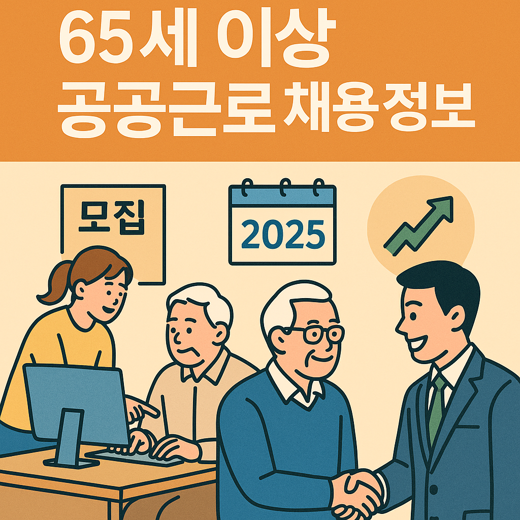 65세 이상 공공근로 채용 정보 총정리 2025년 신청 자격·직종·급여 안내