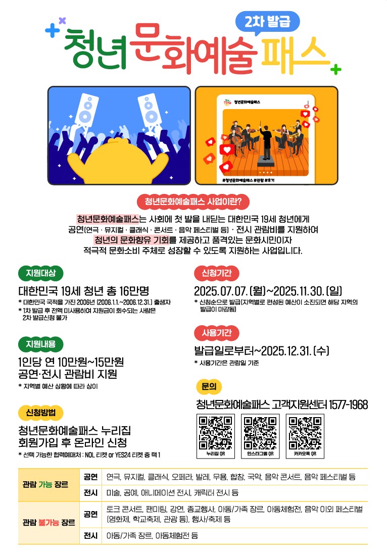 청년문화예술패스2차신청