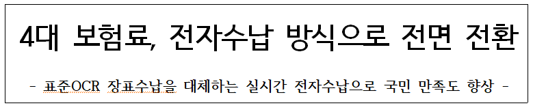 4대 보험료 전자수납 방식