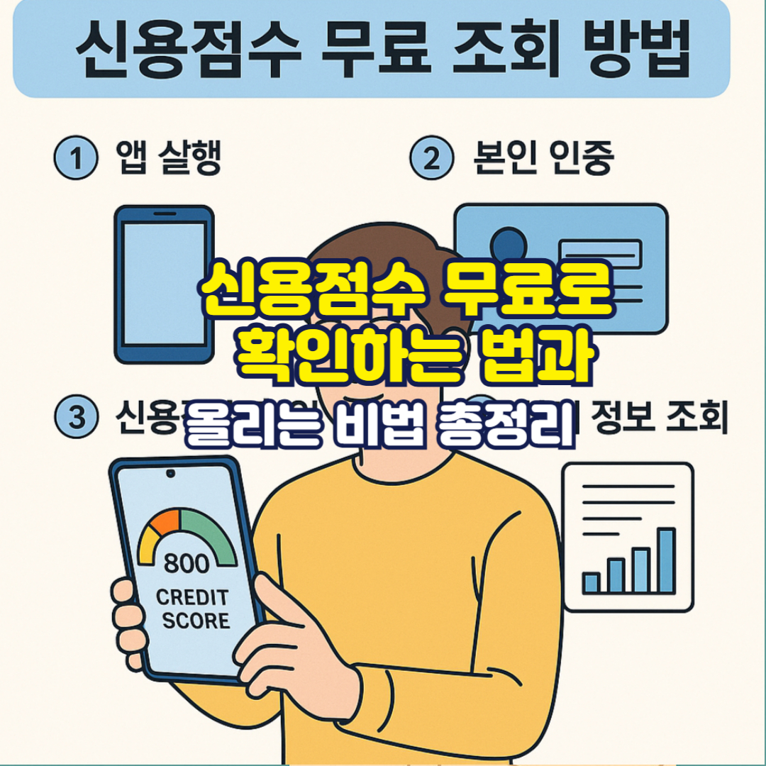 신용점수 무료로 확인하는 법과 올리는 비법 총정리