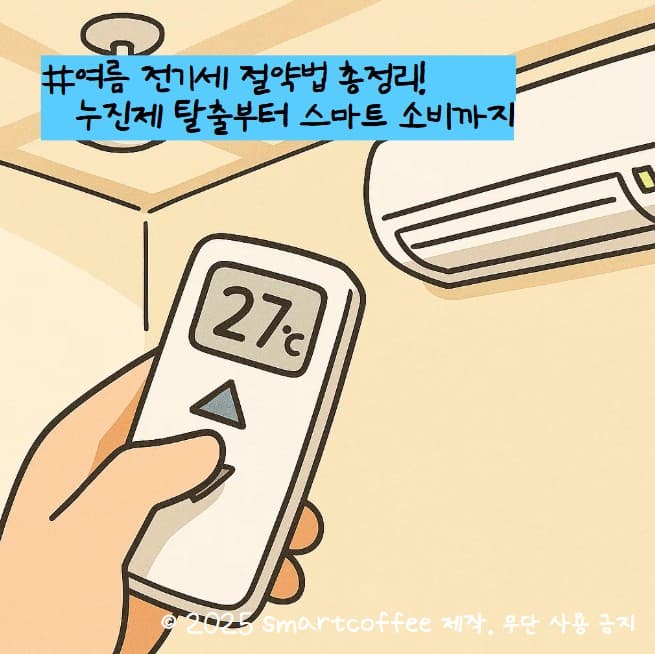 여름 전기세 절약법 총정리! 누진제 탈출부터 스마트 소비까지