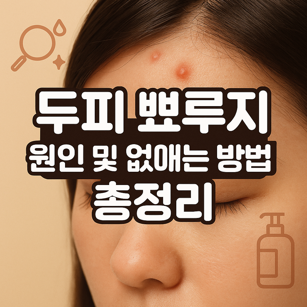 두피 뾰루지 원인 및 없애는 방법 총정리