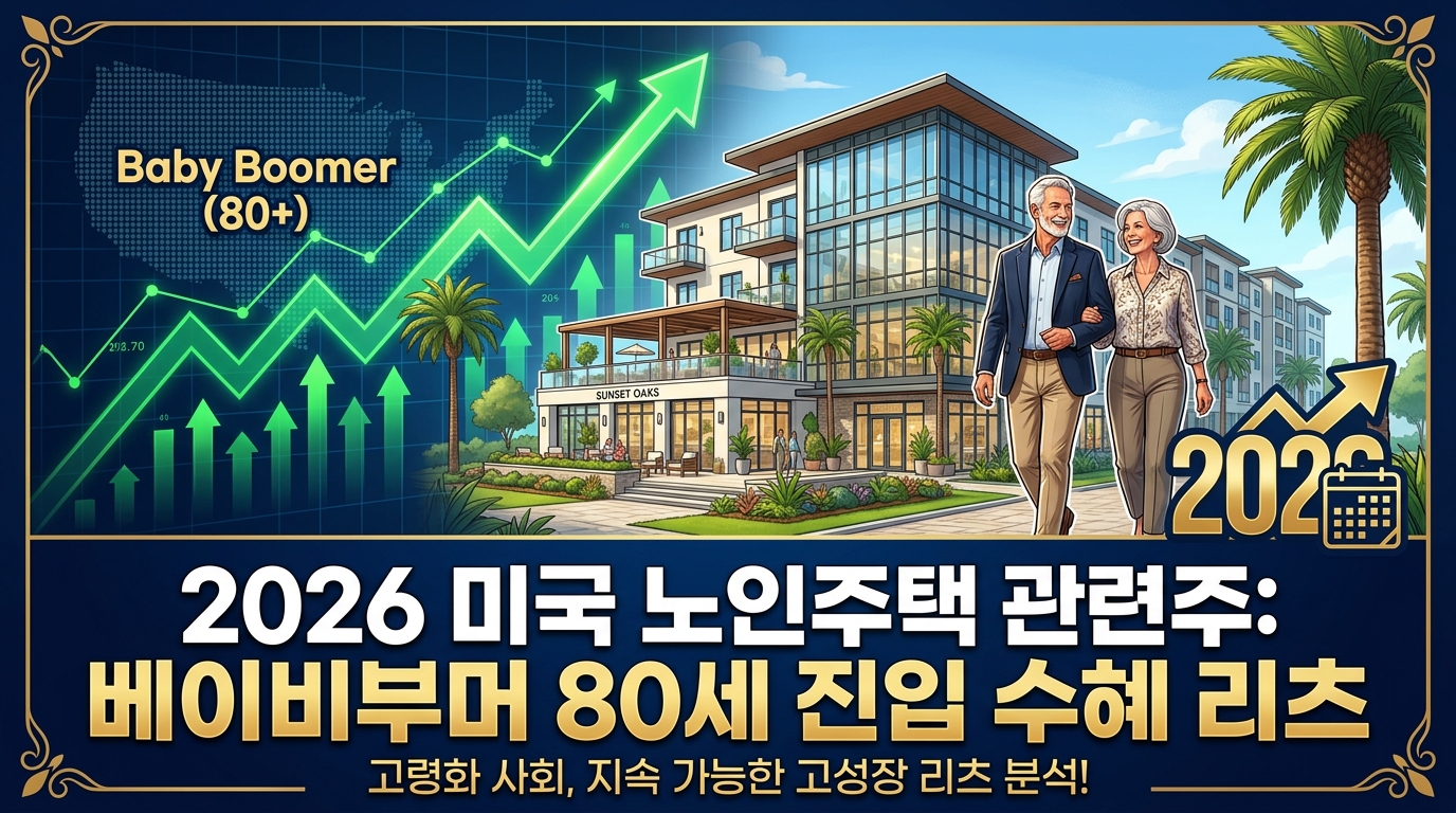 2026년 미국 노인주택&middot;시니어 커뮤니티 관련주 전망: 베이비부머 80세 진입, 역대급 수혜 리츠(REITs) 분석