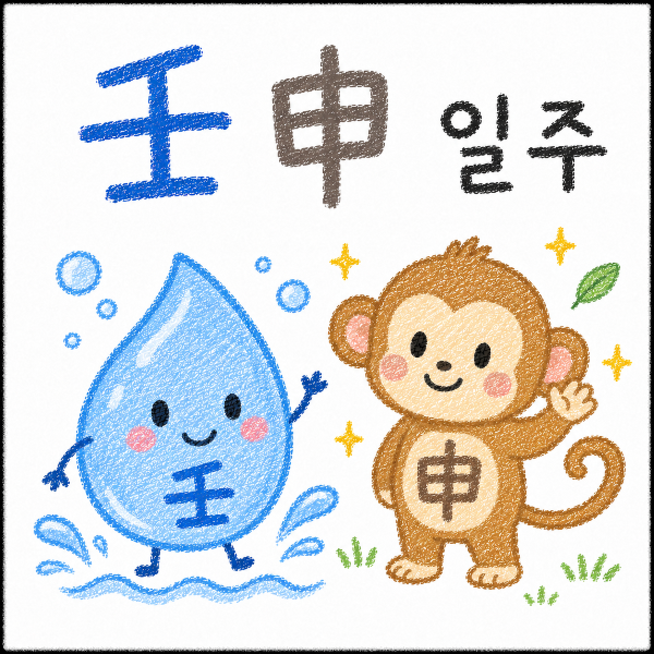임신일주 임수와 신금 조합
