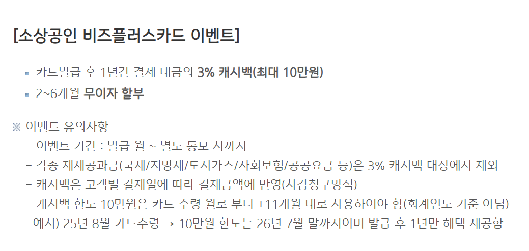 소상공인 비즈플러스카드