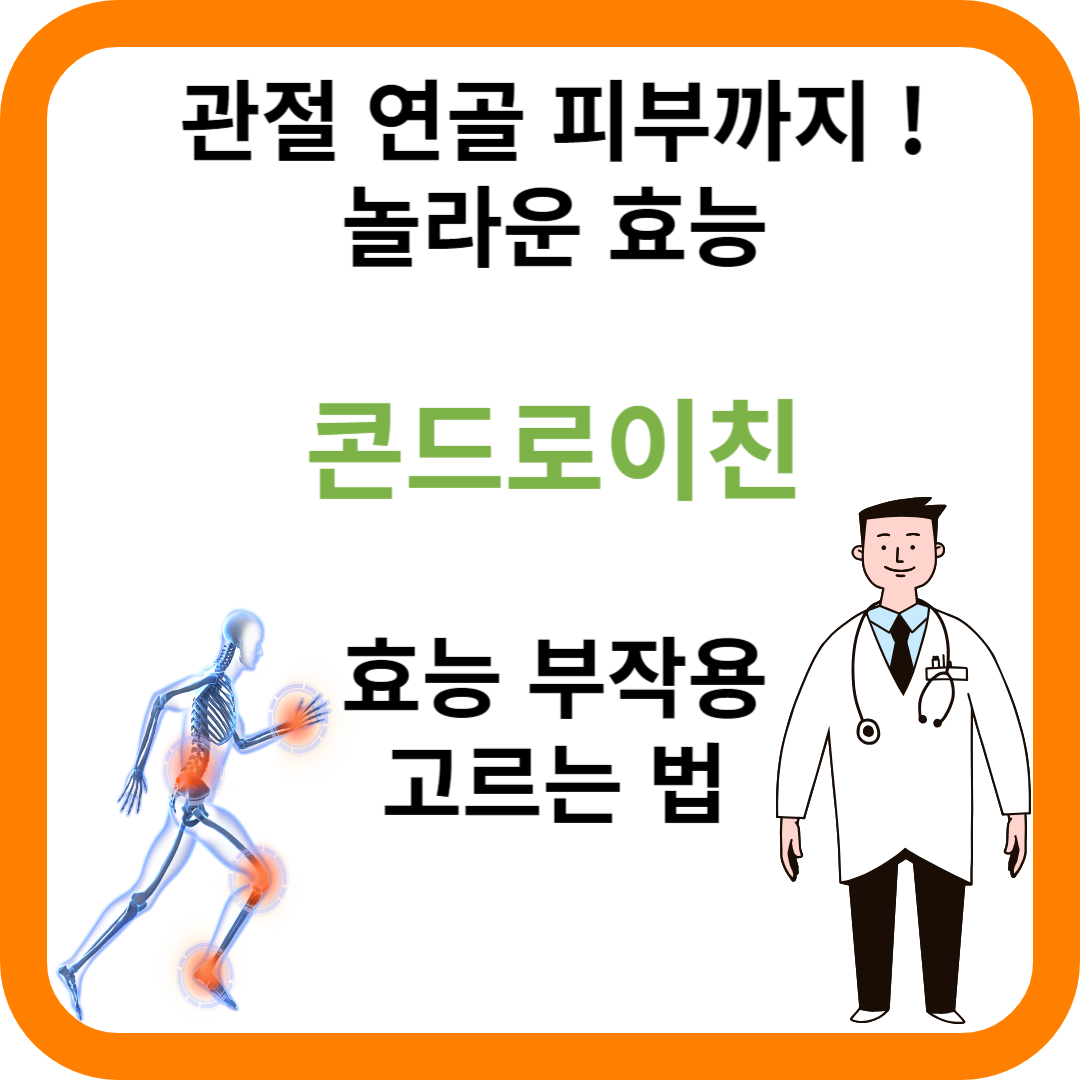 콘드로이친 효능&#44; 부작용&#44; 고르는 법