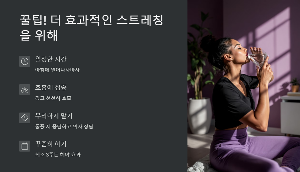 허리 통증 완화 운동, 하루 5분 스트레칭 루틴