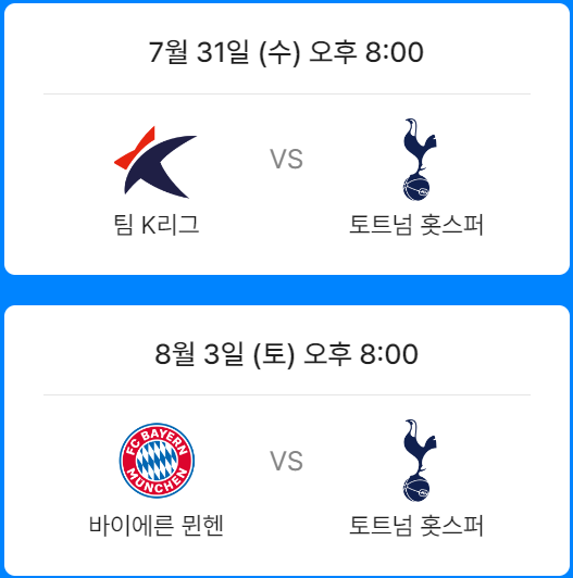 경기일정
