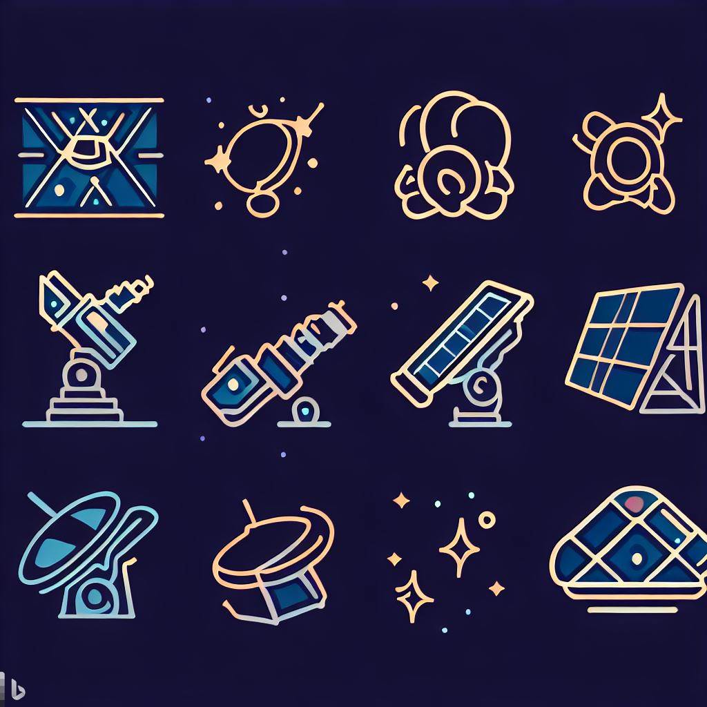 우주 망원경 아이콘