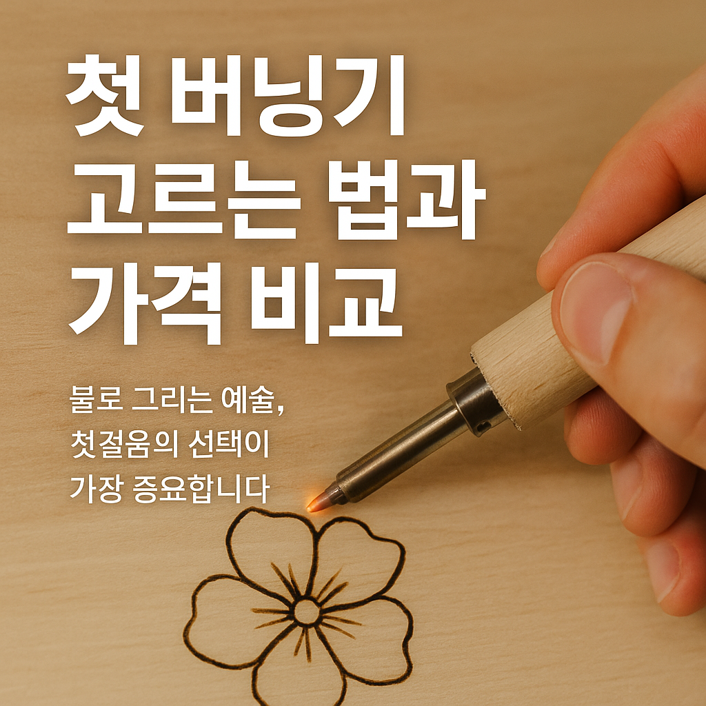 첫 버닝기 고르는 법과 가격 비교