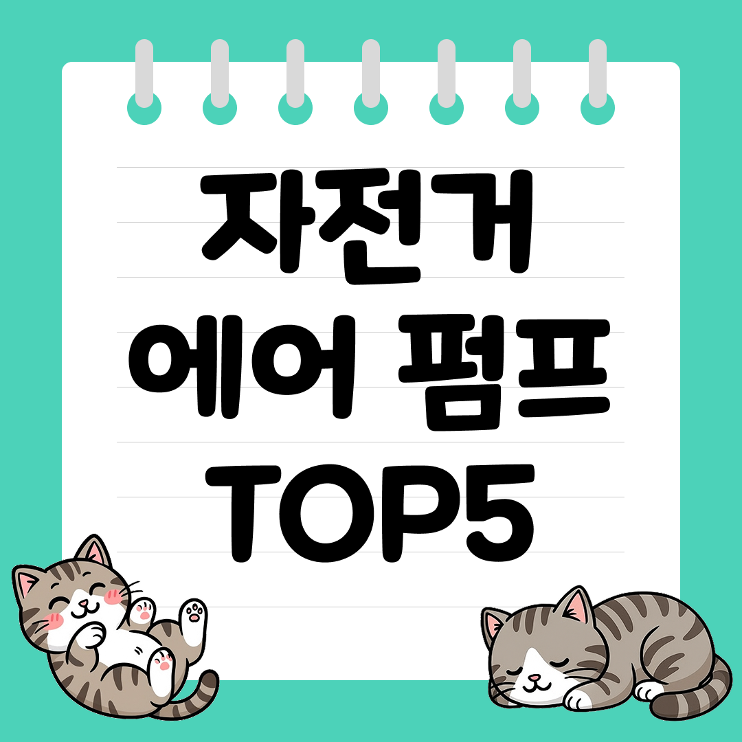 휴대성 좋은 자전거 에어 펌프 추천 순위 TOP5