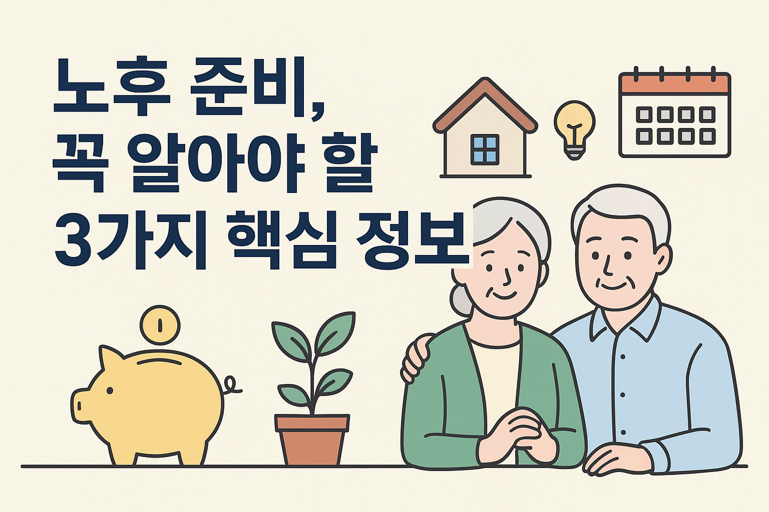 노후 준비, 꼭 알아야 할 3가지 핵심 정보