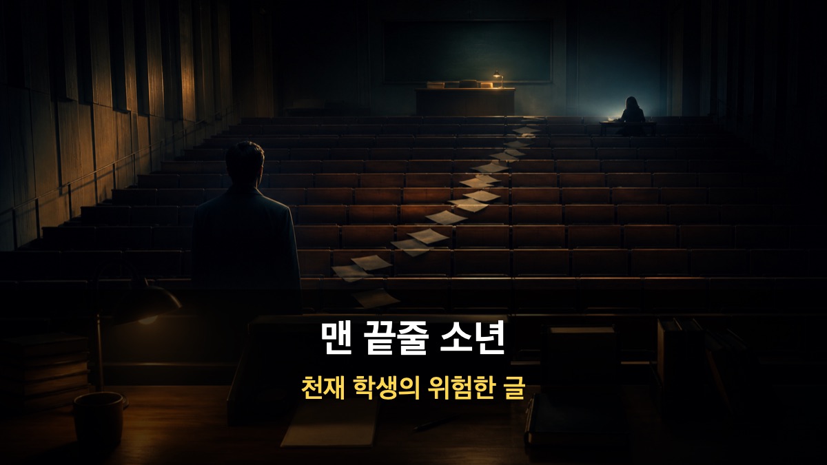맨 끝줄 소년 원작&middot;등장인물｜최민식이 천재 학생의 글에 집착한 이유 대표 이미지