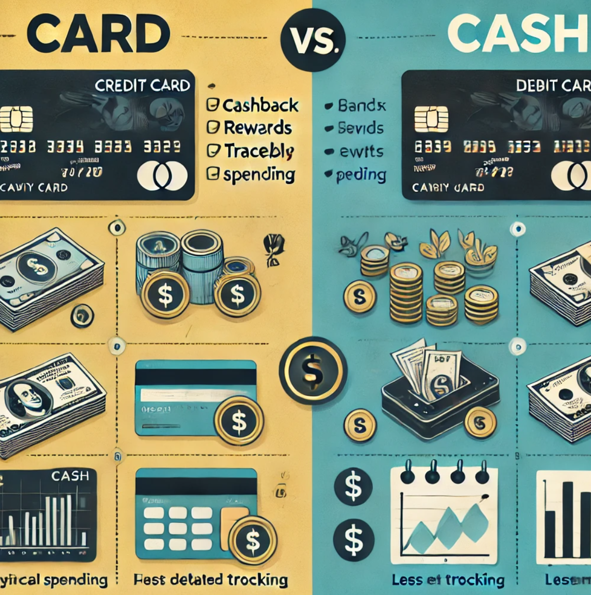 카드, 현금중에 소비의 장단점이 무엇인가