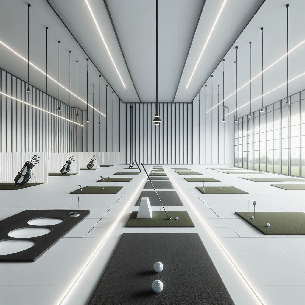 실내골프연습장 배경