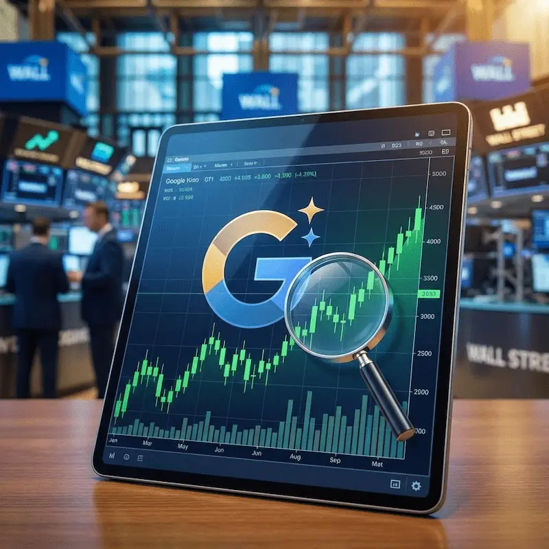 제미나이 AI가 미국 주식 차트와 실적을 분석하는 모습
