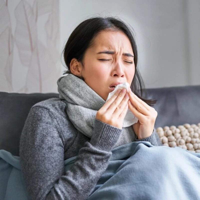 독감 걸린 여성 썸네일