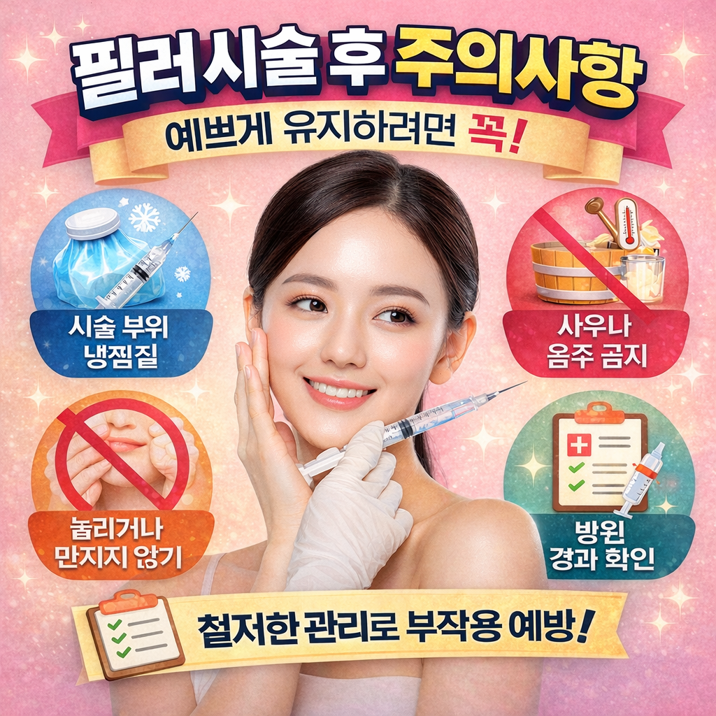 필러 시술후 주의사항