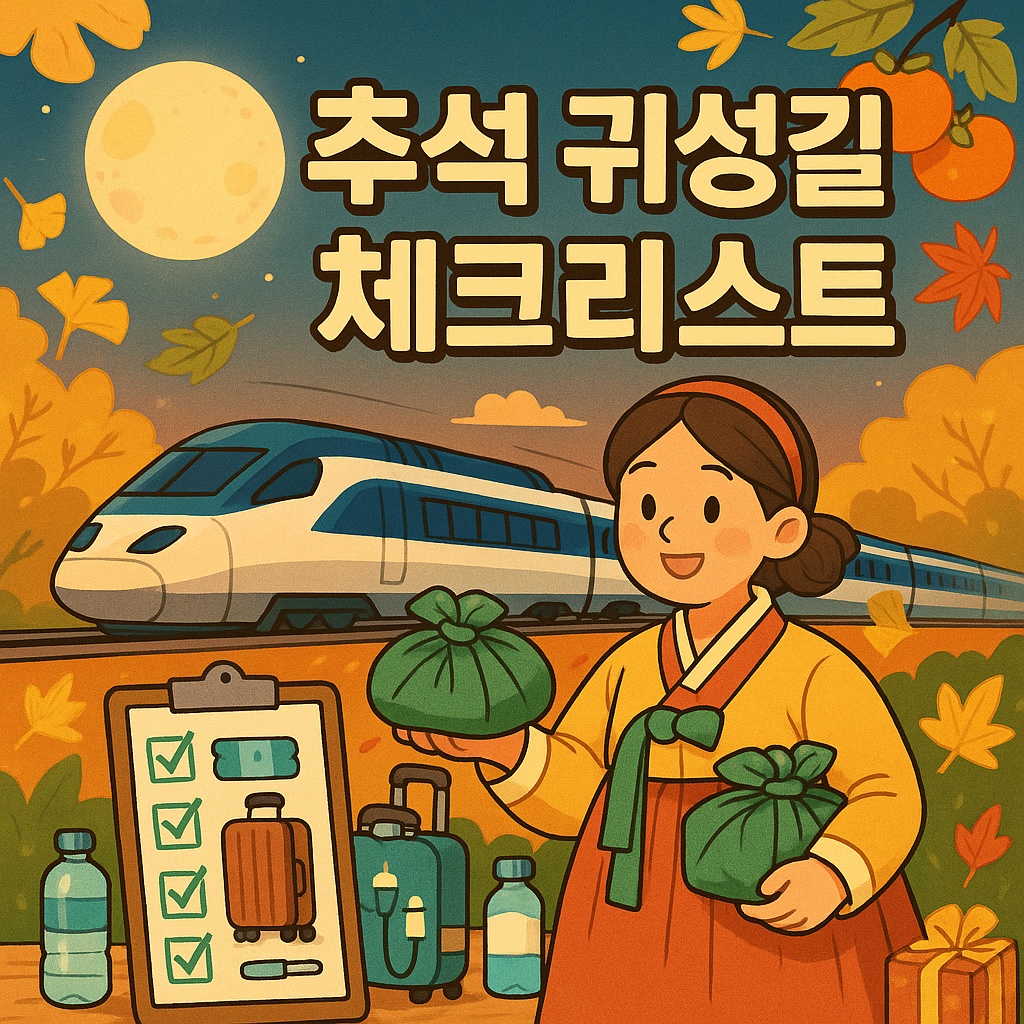 추석귀성길 체크리스트